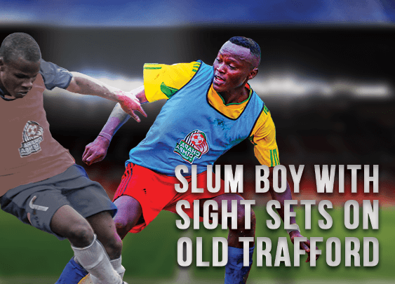 Slum boy with sights set on Old Trafford